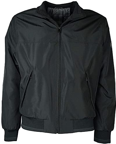 SEA BARRIER Giubbotto Uomo Invernale Impermeabile Pile Taglie Forti Blu Nero 3XL 4XL 5XL 6XL (6XL - Nero)