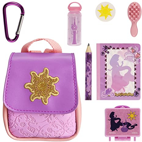 Cefa Toys Real Littles Mini-Sammelrucksack Rapunzel, mit 6 Zubehörteilen, geeignet für Kinder ab 6 Jahren, malvenfarben
