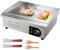 VEVOR Piastra elettrica da 1600 W, 40 x 300 x 10 mm, in acciaio inox + piastra in ferro 542 x 430 x 220 mm, con spazzole e pala, piastra per barbecue elettrica professionale