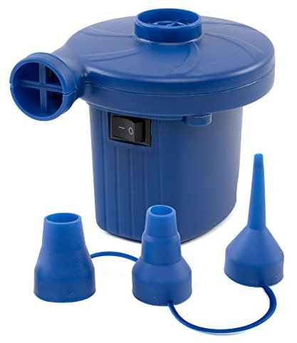The Secret Home - Bomba Eléctrica Portátil - Bomba de Aire 600 L/min - Inflador Eléctrico 220-240V - Ideal para Colchonetas, Camping, Piscina, Juguetes - Modelo 1