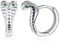feilok cobra snake Hoop Stud Earrings for Women Men Stainless Steel Earrings Studs Piercing Huggie