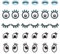 FINGERINSPIRE 30 Stück Augen Und Wimpern Stickstoff Patches 5 Stile Zum Aufbügeln Zum Aufnähen von Augen Wimpern Applikationen Flicken Für Kleidung Reparatur Jacken Kleid Zubehör Puppenaugen Dekor