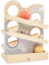 Just Bee Kids Wooden Ball Ramp Runner Toy | Boys & Girls 18+ Months | Plastic-Free | Soft Pastel Colours | Safe Rounded Edges | Sturdy & Durable | Ball Drop Racer Track | Toddlers Children Kids Gifts