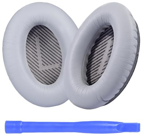 ORUZA Headphones Replacement Earpads for Bose Replacement Ear Pads for Bose Quietcomfort Ear Pads Noise Isolation Foam Earpads for Bose Quiet Comfort QC35 and Quiet Comfort QC35 II (Grey)