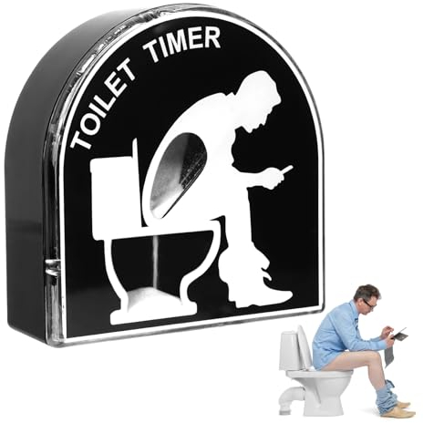 Figarge Sanduhr Toilette Timer，Kreative Toilette Hocker Sanduhr，Home dekorative Timeruhr Lustige Geschenke für Männer Kumpel Ehemann Papa (Männer)