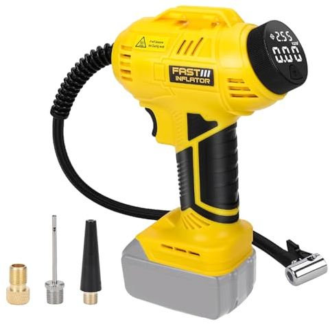 Akku Kompressor Für Makita 18v, 160PSI Elektrische Luftpumpe Autokompressor, LED Digitaler Druckanzeige, Auto-Off Funktion, Ideal Für Für Fahrrad/Auto/Ball (B Für Makita 18v)
