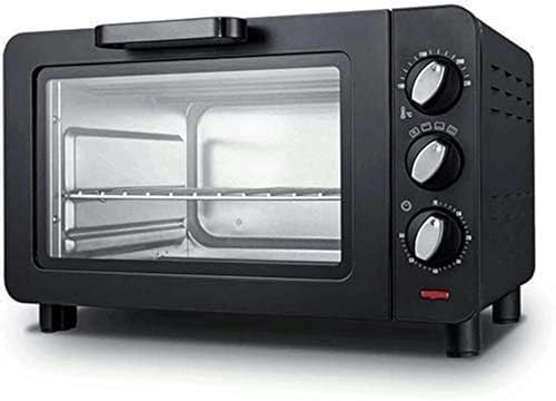BTURYT Mini Horno Cocina Y Parrilla, Mini Horno Eléctrico Negro con Temporizador Horno Eléctrico Pequeño Horno Doméstico Horno Pequeño Horno Eléctrico De 15 litros (Negro)