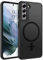 DUEDUE für Samsung S21 Hülle Mag-Safe, Samsung S21 Handyhülle Mag-Safe Stoßfester Schutz Kratzfeste Matte Rückseite Soft Silikon TPU für Samsung Galaxy S21 5G 6.2 Hülle Magnetische Schwarz