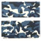 Hzxkqmil Replacement Front Back Shell Upper & Lower Housing Case Cover DIY Faceplate Plates Accessories for Nintendo New 3DS Console, Camo Blue