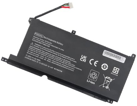 Oyomba PG03XL L48495-005 HSTNN-DB9G L48430-AC1 Laptop Battery for HP Pavilion 15-DK0 15-DK1 15-DK2 15-DK0021TX 15-DK0125TX Series L48430-AC2 HSTNN-0B1I L48430-2C1(11.55V/52.WH)