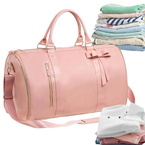 Convertible Reisetaschen aus für Kleidung, Handtaschen, Reisetaschen für Koffer, Convertible Reisetasche für Reisen, Rosa, Refer to Description, Unisex