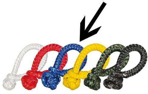 Boot & Motor Liros Soft Manille bleue Charge de rupture 4000 daN 4T