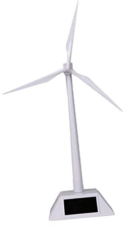 Alasum Solar Wind Turbine Modell Rotierendes Windrad Plastikspielzeug Für Schüler Bildungsdekor Für Büro Und Zuhause Einfache Montage Ohne Batterien Weißes Design
