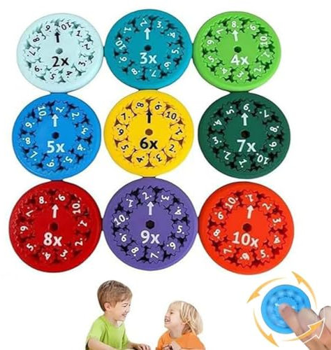 9 Stück Mathe Fidget Spinner,Math fakten Fidget Spinner,Mathe Fakten Fidget Spinner,Mathe Fidget Spinners,Lustige Mathe Lern Fidget Toys Für Kinder,fidget toys,Fidget Toys Kinder