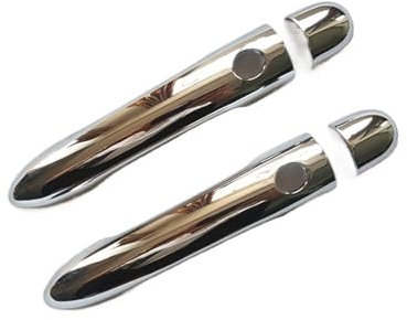 Poignée de Porte Extérieure Passager pour Megane II 2 MK2 2002 2003 2004 2005 2006 2007 2008 Garniture De Poignée De Porte en ABS Chromé(2DK2)