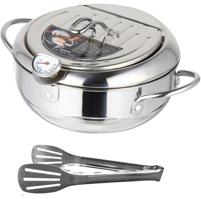 Cabilock Sartén De Estilo Japonés para Freír por Inducción Juego De Sartenes con Control De Temperatura