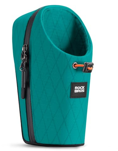 ROCKBROS E-Scooter Lenkertasche 1,5L mit Trinkflaschenhalter | Kompakte Fahrradtasche mit Klicksystem, schnelle Befestigung und Stauraum für E-Scooter, Roller und Fahrrad