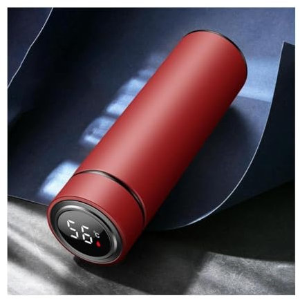 XZDEAIR Botella de Agua aislada de 500 ml, Termo Inteligente, portátil, Minimalista, para Estudiantes, Deportes, Viajes y Escuela