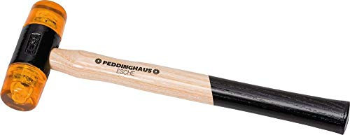 Peddinghaus 5034020035 Embossing/Planishing Hammer with Ashwood-Handle, Yellow/Beige/Black, Size 4/35 mm