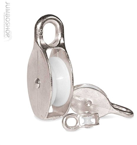 Seilwerk STANKE 25mm Seilrolle Umlenkrolle Blockseilrolle 1-rollig Drahtseil ALUMINIUM Windenrolle für Seilwinde Blockseilrolle Seil Rolle