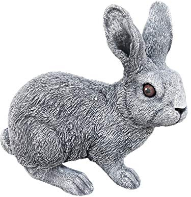 stoneandstyle Steinfigur grosser Feldhase Hase, Frost- und wetterfest bis -30°C, massiver Steinguss