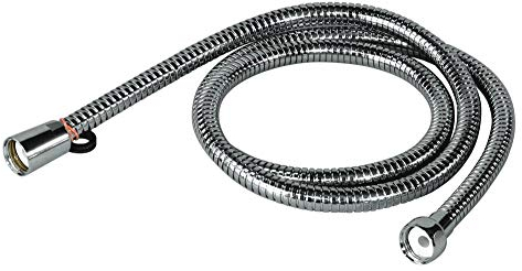 homeXpert Metall Brauseschlauch 150 cm, Modell AGRAFF 150, 1/2 Zoll mit Drehkonus, verhindert Verknoten des Duschschlauches