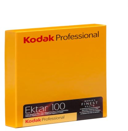 Kodak 158 7484 Professional Ektar Color Negativ Film ISO 100, 4 x 5 Zoll, 10 Blatt (gelb)
