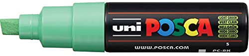 Uni : Posca Marker : PC-8K : Chisel Tip : 8mm : Light Green