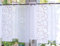 Bistrogardine 30 x 110 cm weiß/rot