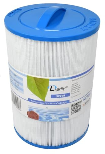 Darlly SC736 Hot Tub Filter replaces - Unicel 6CH-941, Pleatco PWW100P3, Filter4Spas SC736, Darlly 60402, and Magnum LR100T.