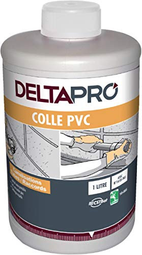 colle pvc - adduction écoulement raccord et canalisation pvc - 1 litre avec pinceau - deltapro 30601726