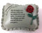 Mum & Dad Large Red Rose Memorial Pillow Tribute Graveside Ornament Tribute Plaque Crematorium
