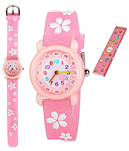 Anloo Mädchen Jungen Kleine Kinder Niedlich Uhr Armbanduhr Zeit Lehrer,Silikon Kinderuhr 3D Cute Cartoon Wasserdicht Lehruhr Geschenk für Kids Kinder Kleine Mädchen Jungen