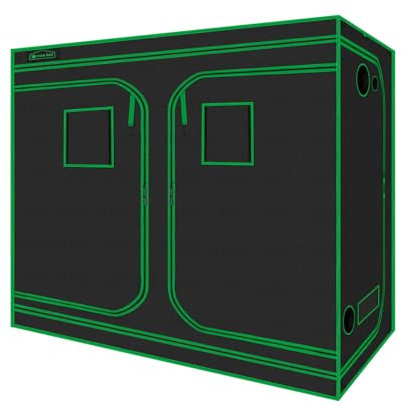 Green Hut 244,9 x 121,9 x 203,2 cm 600D Mylar-Hydrokultur-Zelt für den Innenbereich