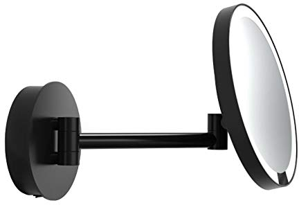 Decor Walther Just Look WD LED Wandkosmetikspiegel, schwarz matt 5000K 540lm CRI90 5-fache Vergrößerung