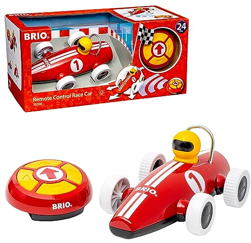 BRIO 30388 RC Rennwagen - Stylisher Rennwagen mit kindgerechter und intuitiver Fernbedienung - Empfohlen für Kinder ab 2 Jahren