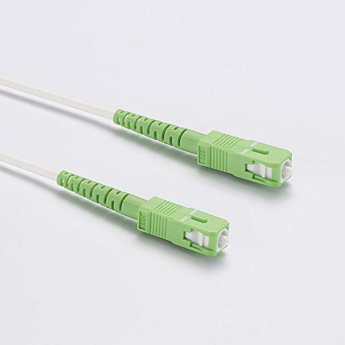 D2 Diffusion Câble Fibre Optique pour Box Bouygues, SFR et Orange - 5M Blanc