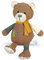 Sterntaler 6022002 Spieluhr, Stofftier Bär Ben, Austauschbares Spielwerk, Größe: L