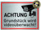 Großes Schild Achtung Grundstück wird videoüberwacht! | Alu 42 x 30 cm | stabiles Alu Schild mit UV-Schutz | silber gebürstet edle Optik | Videoüberwachung Kameraüberwachung Kameraüberwacht | Dreifke®