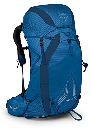 Osprey Herren Backpacking Rucksack Exos 38, Blau (Blue Ribbon), Small/Medium