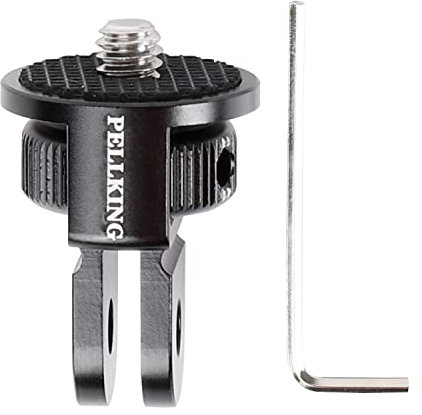 PellKing 1/4-Zoll-Adapter, Schraubenkopf-Kamerahalterung, CNC-Aluminiumlegierung, Stativ-Umwandlungsadapter für Insta360 One X3 X2 X/DJI Pocket 2/GoPro-Kamera-Zubehör