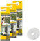3er-Set Schellenberg Fliegengitter MAXI, 150x300, anthrazit, ohne Befestigungsband + 2x Schellenberg Befestigungsband | Fliegengitter-Klebeband | transparent 5,6 m Polyestergewebe
