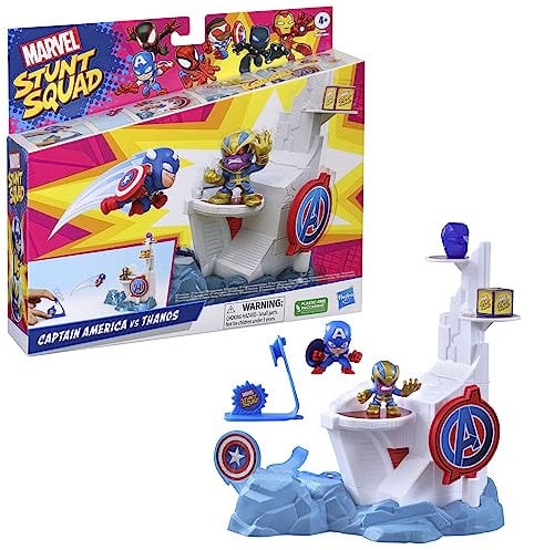 Hasbro MARVEL CLASSIC Marvel Stunt Squad - Tower Smash Game Set - Figure 4 YEARS+, F7059