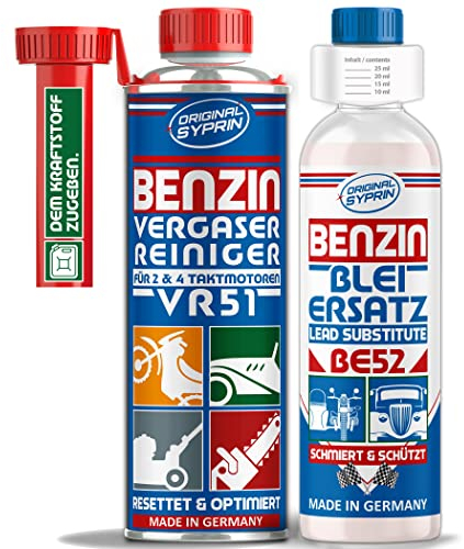 Original Syprin Vergaserreiniger und Bleiersatz, Blei-Zusatz | | Blei Additiv, Pflege für ältere Benziner Oldtimer & Motorräder als Prävention Made in Germany