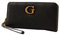 GUESS Black, Portefeuille bi-Pliable Femmes, Logo Noir, Taille Unique