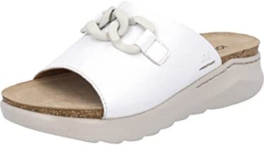 Josef Seibel Damen Pantoletten Celine 07, Frauen Slipper,Weite G (Normal),Gartenschuhe,Sommerschuhe,sommerclogs,Sandalen,Weiß (Weiss),38 EU