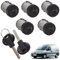 Twowinds - Barillet Serrure Compatible avec Peugeot Expert 806 Scudo Ulysse Zeta (1994-2006) Citroën Synergie - Porte Avant, Arrière, Gauche, Droite - 4162.C9 - Cylindre Fermeture - Clé (lot de 5)