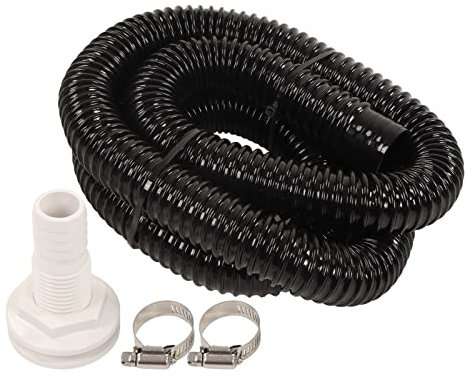 Kit de Pompe de Cale Leapiture, Tuyau en PVC 6.6ft Long, 1-1/8in Dia, 2 Pièces Pince, Bateau