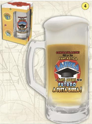 Selezione Cartoleria Varzi Dal 1956 Caraffa Per Birra Laurea 18,5cm