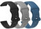 Blueshaweu Cinturino compatibile con GARMIN Forerunner 165 smartwatch, cinturino di ricambio in silicone sportivo morbido per GARMIN Forerunner 165, 3 confezioni B